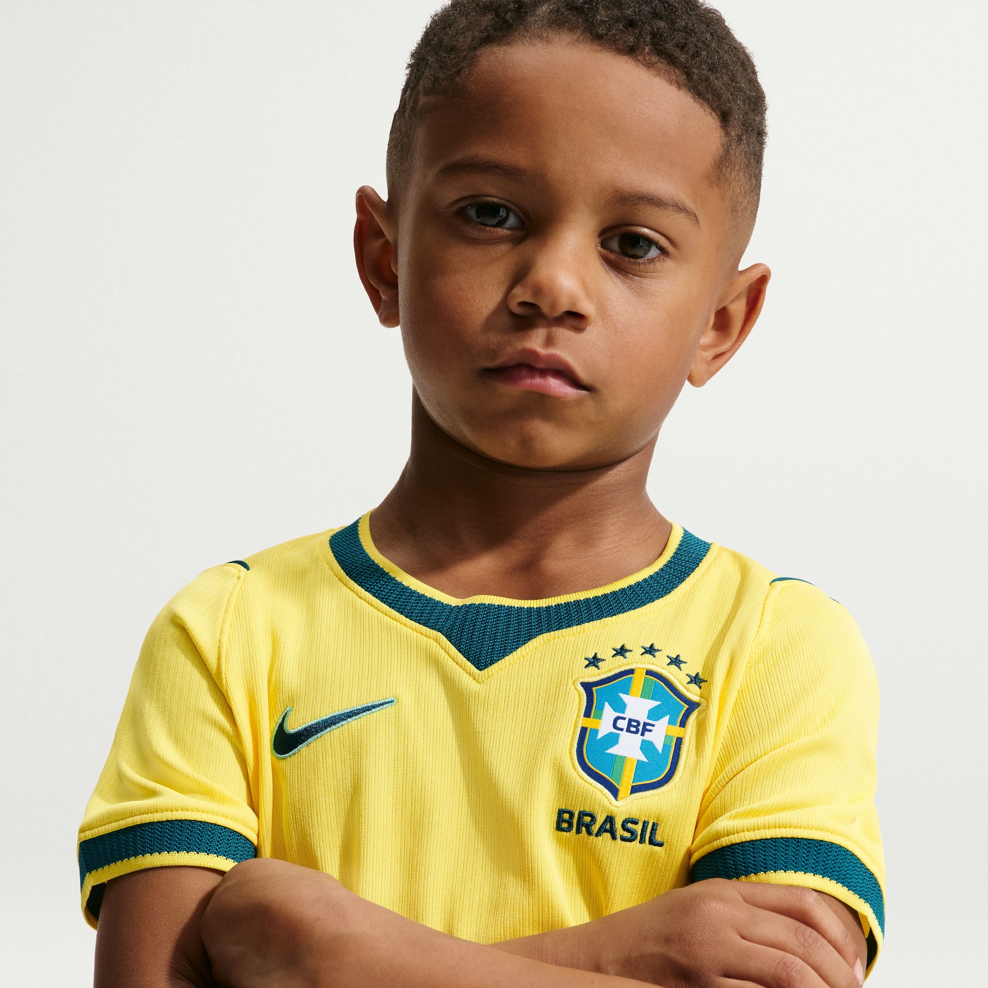 Camisa Infantil Brasil 2026 · Titular — Amarela — foto 3
