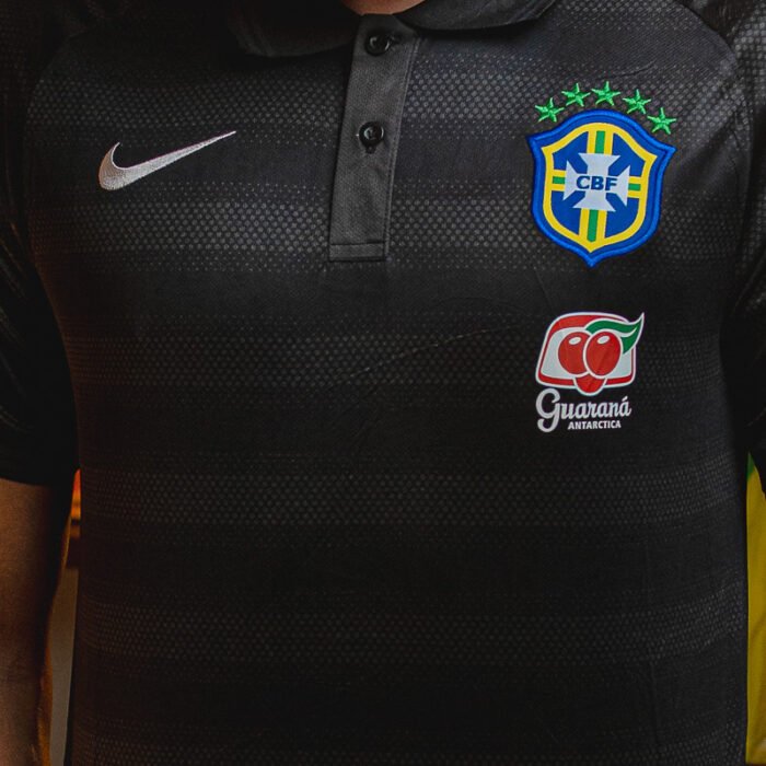 Camisa Pré-Jogo Itaú Brasil 2026 - Gola Polo - Grafite — foto 8