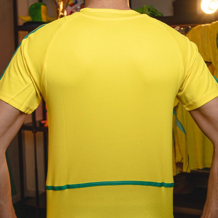 Camisa Titular Brasil 2002 - Retrô Amarela — foto 3
